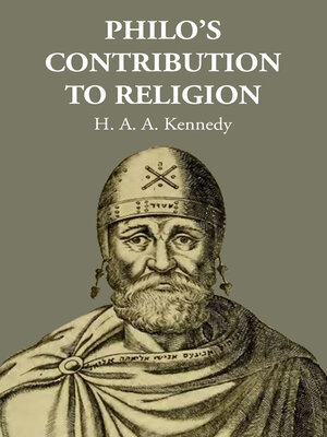 cover image of Philo's Contribution to Religion